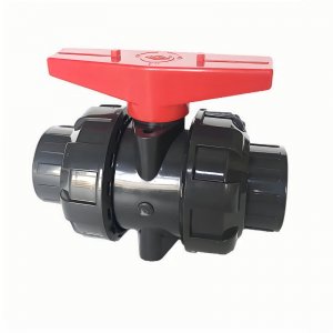 帶平臺的UPVC承插球閥，可加裝電氣動執行